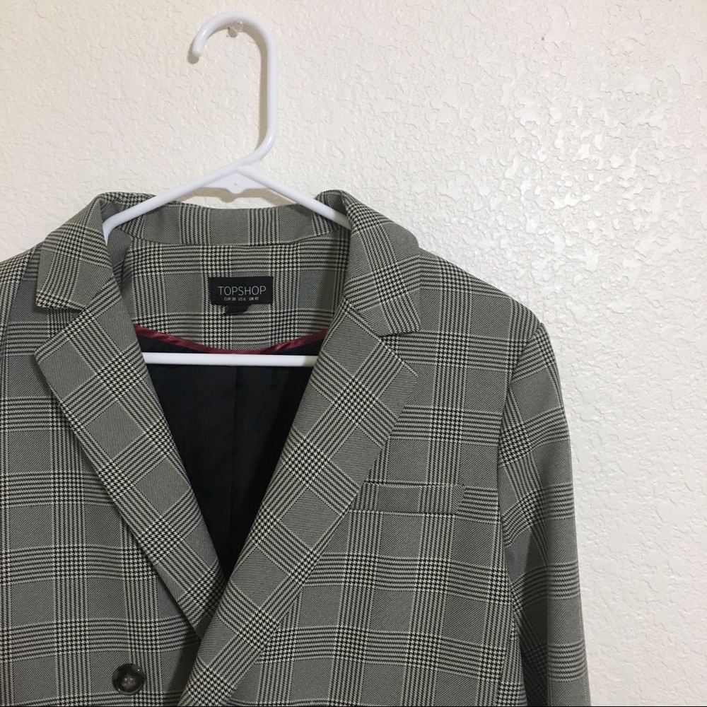 Topshop - Checked Blazer